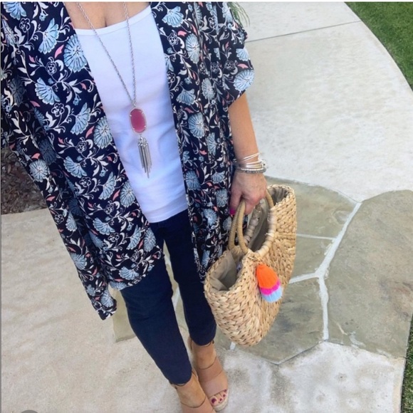 NWOT Loft Floral Daisy Kimono - Picture 5 of 8